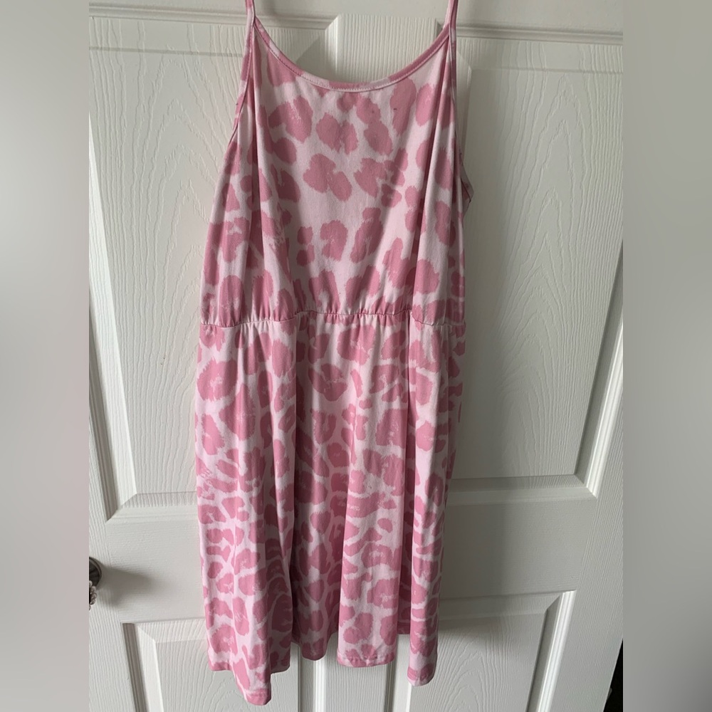 Pink Animal Print Dress